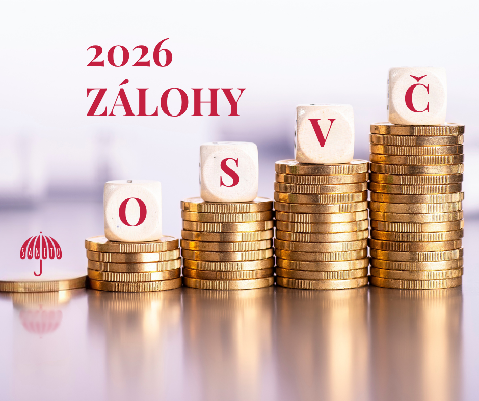Hromádky mincí symbolizující zvýšení záloh OSVČ v roce 2026